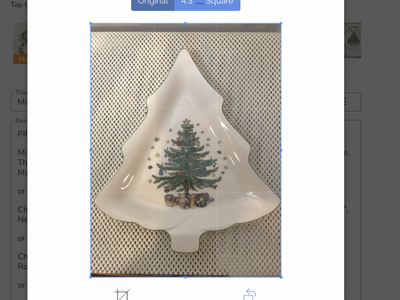 Christmas Tree Platter, Nikco Japan, Oven, Microwave and Dishwasher Safe 11.5 in x 10 in, $15.00