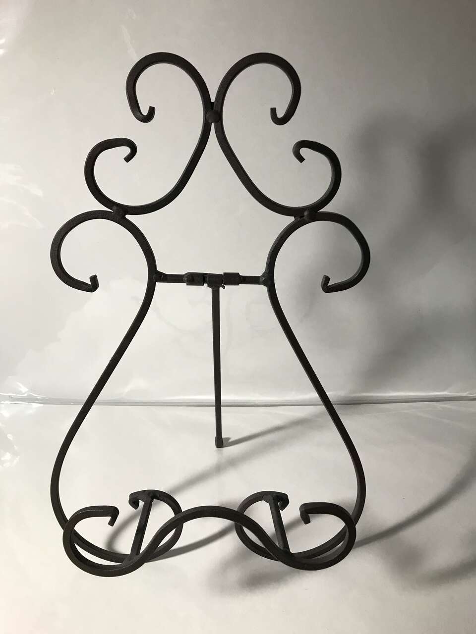Decorative Rustic Wrought Iron Picture Stands 13 in High x 8 1/2 in Wide Display Easel Frame or