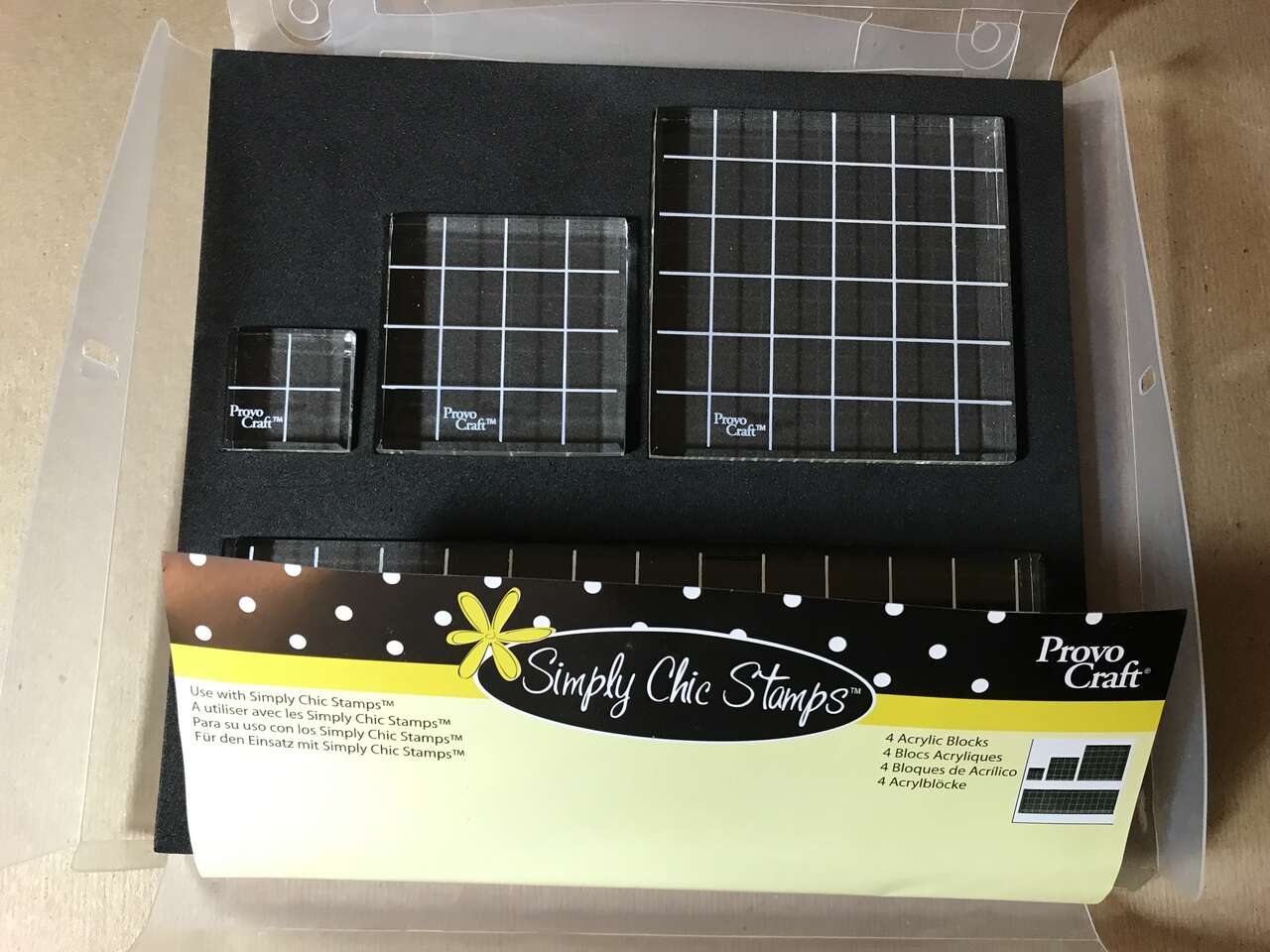 Provo Craft 4 Acrylic Blocks Set 1