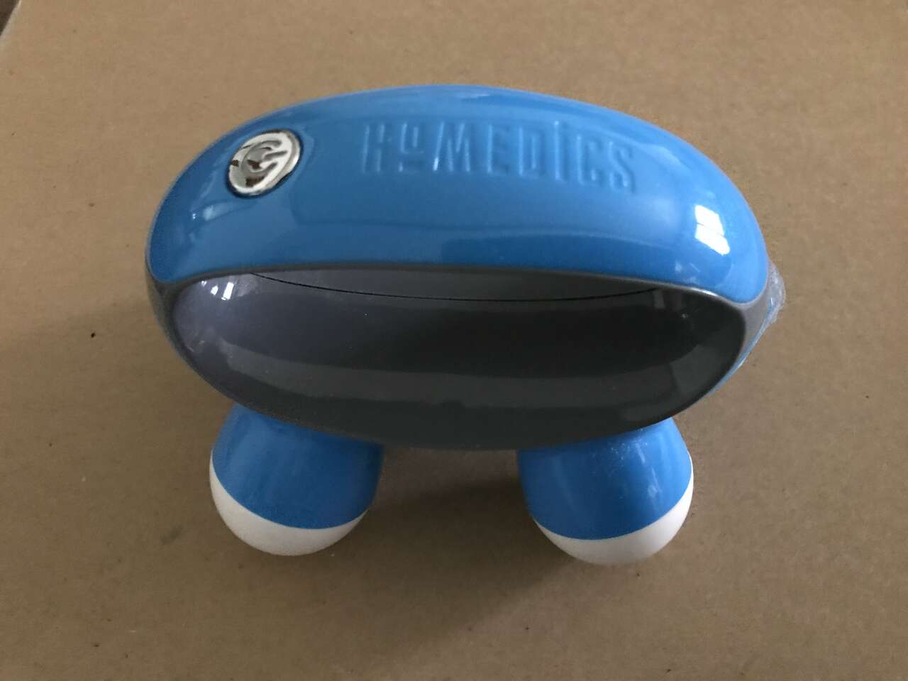 Homedics, Quatro Mini Hand-Held Massager with Hand Grip, AAA Battery Operated