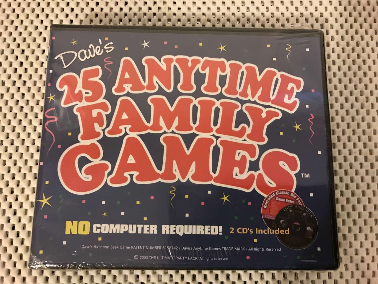 Dave’s 25 Anytime Family Games, New In Package