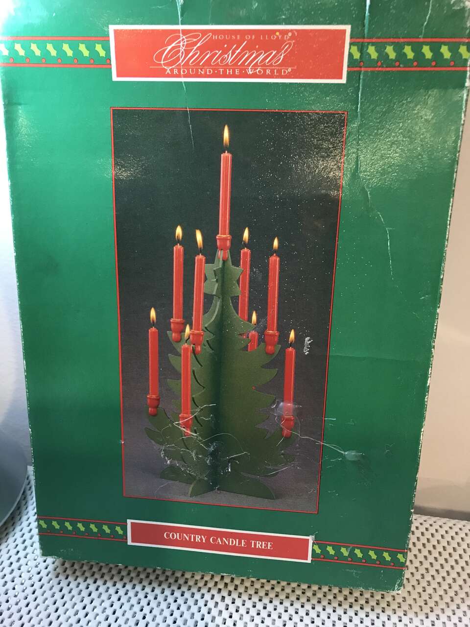 Country Candle Tree by House of Lloyd Christmas Around The World, vintage