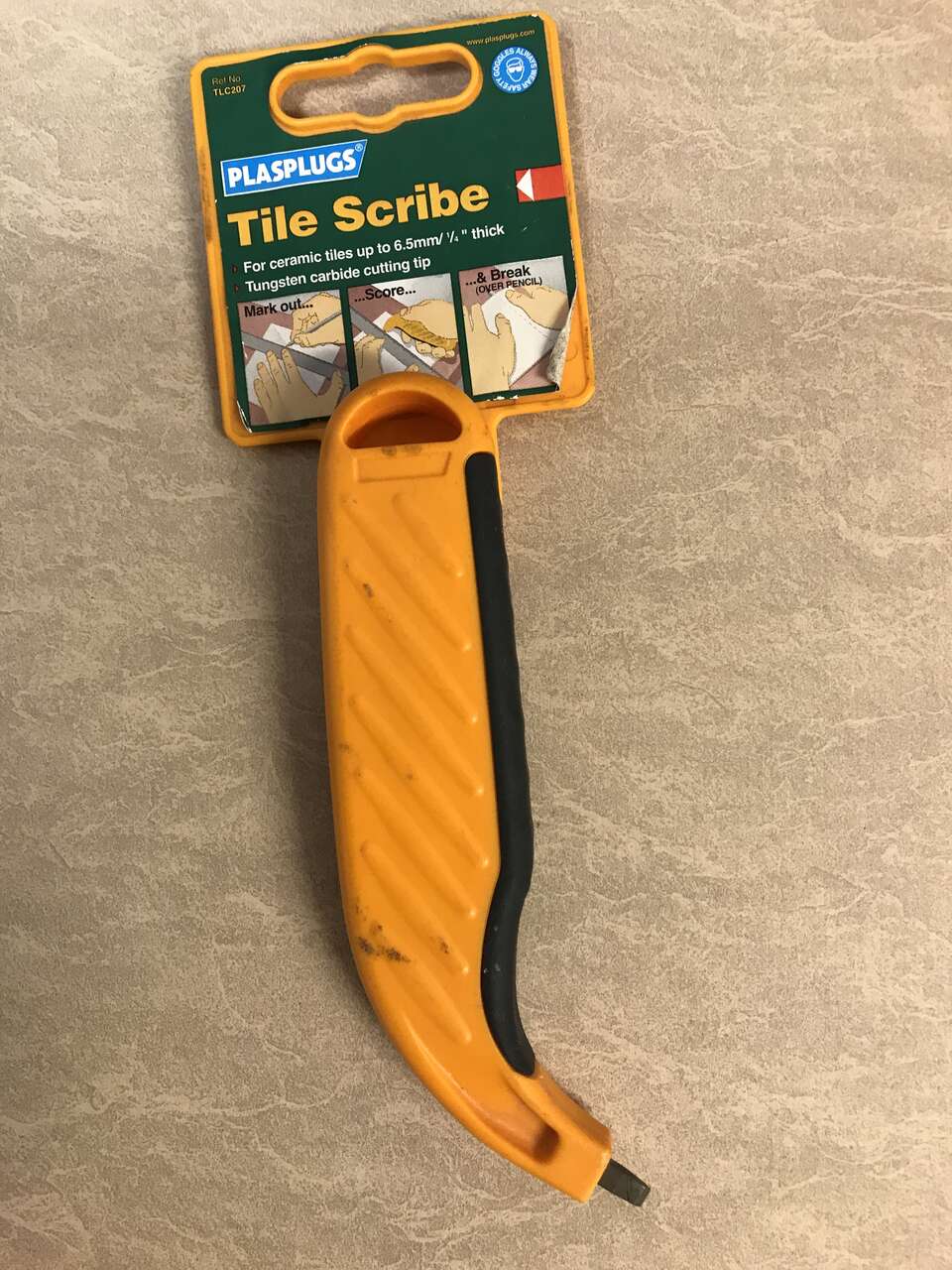Plasplugs Tile Scribe For Ceramic Tile up to 6.5mm/1/4” Thick