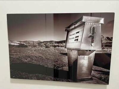 Gas Pump Metal Art 24x16