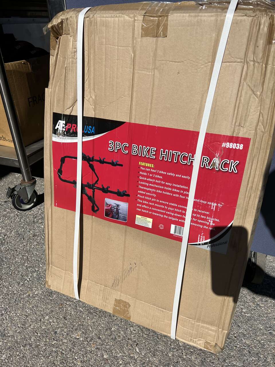 ATE PRO. USA 98038 3 PIECE BIKE HITCH RACK