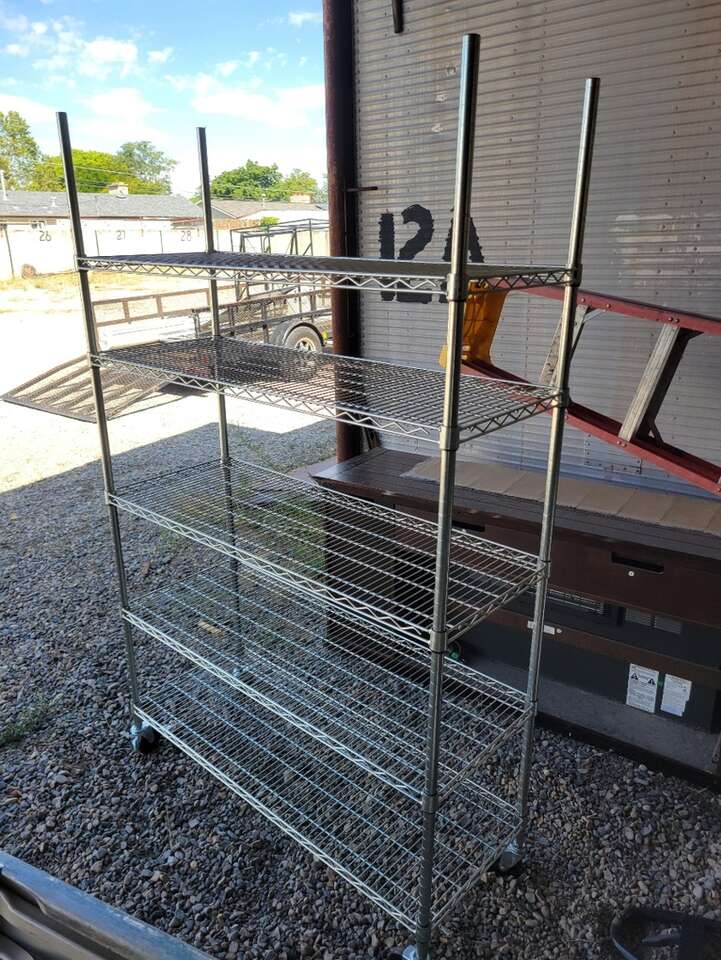 Nice & Clean Chrome 5 Shelf Kitchen Shelf