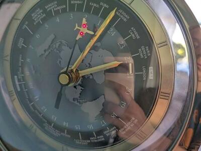 Rare Working Seiko QQZ695K World Time Clock