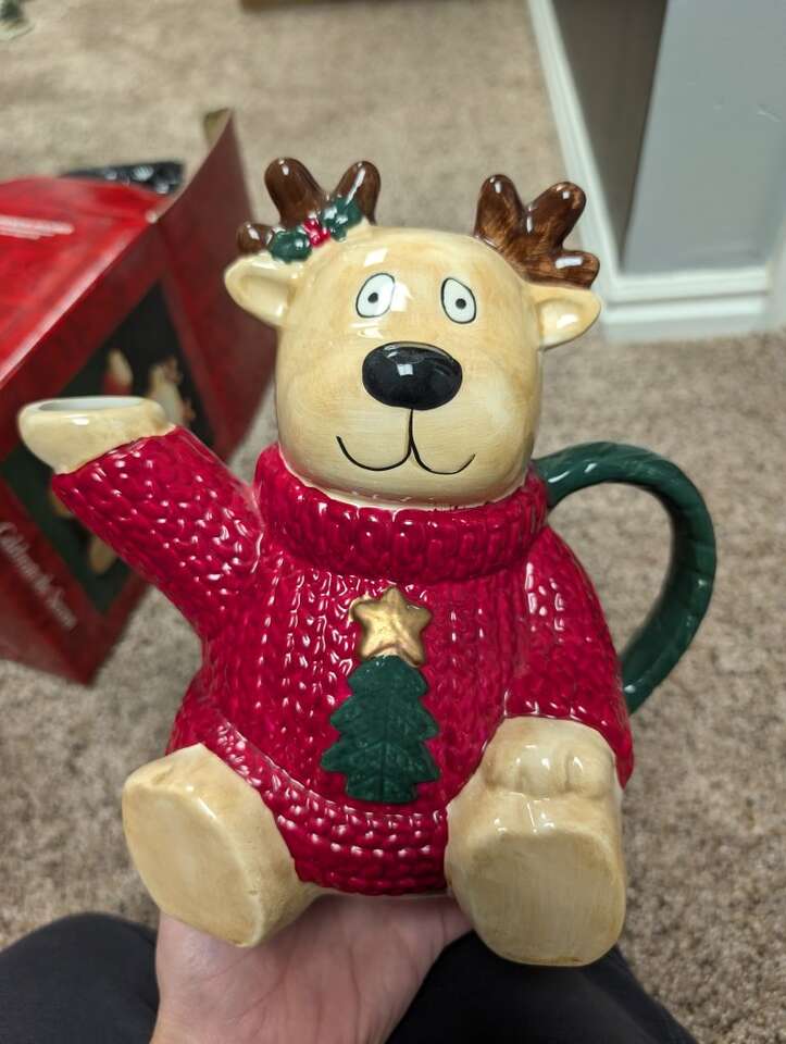 Christmas Vintage Reindeer Pitcher
