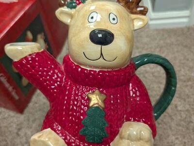 Christmas Vintage Reindeer Pitcher