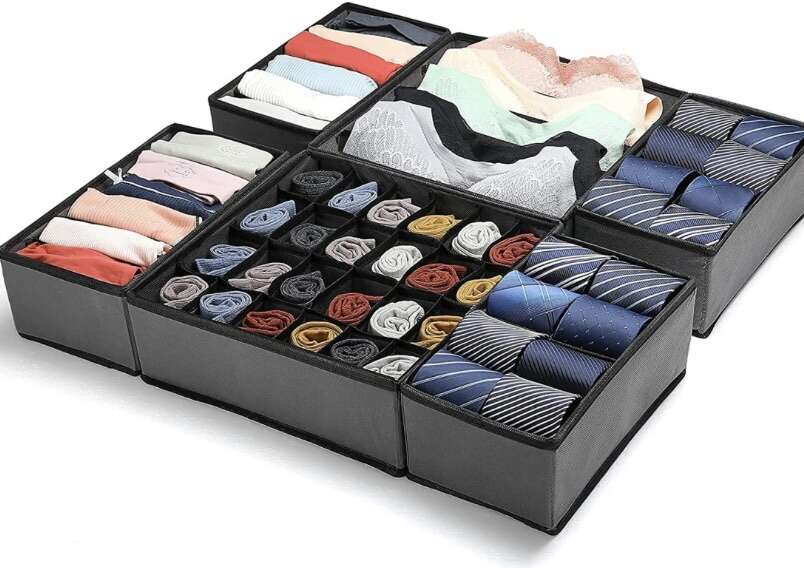 Drawer Organiser Compartment 6 Pack