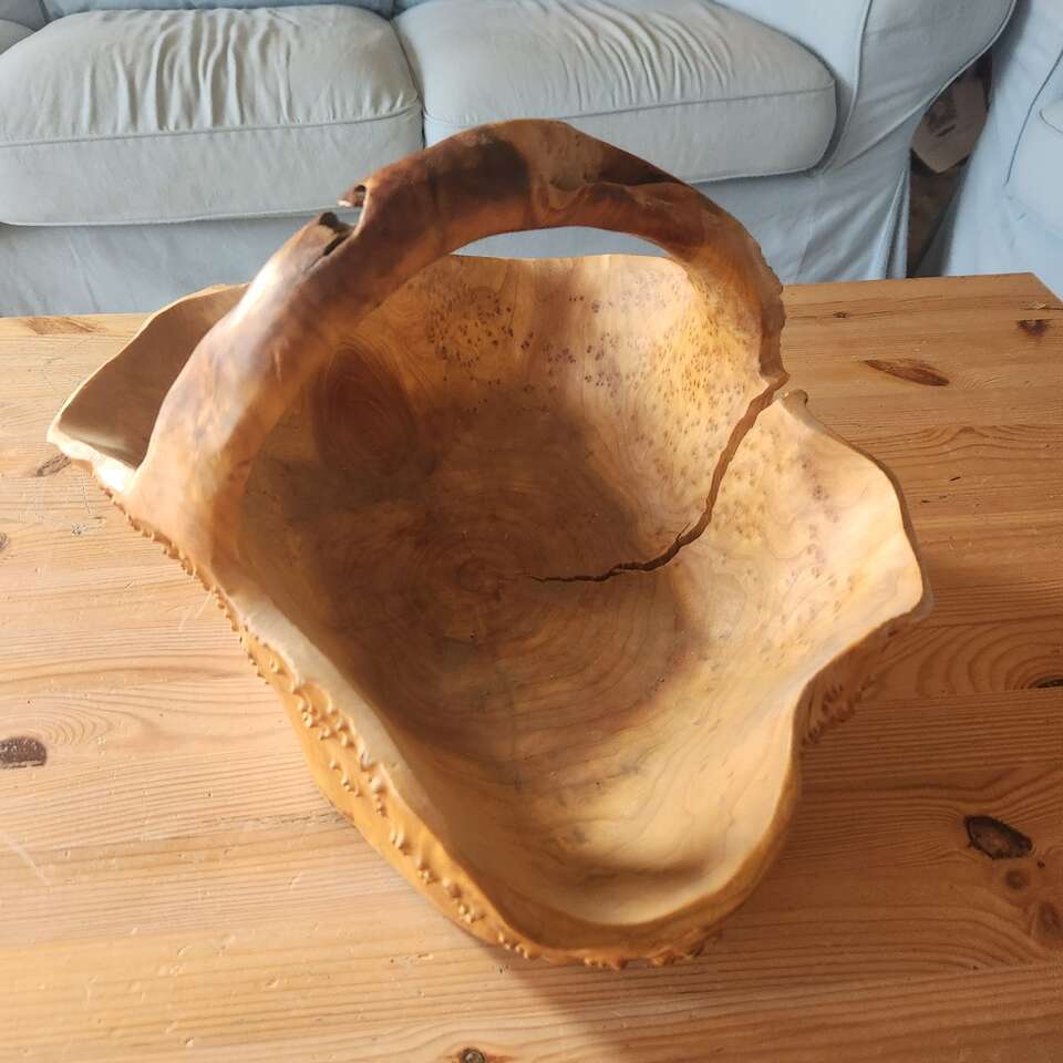carved wooden bowl