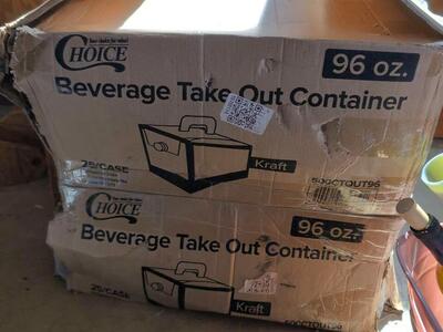 beverage takeout containers 96 oz