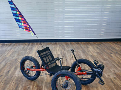 Fat Tire Full Suspension Recumbent Electric Trike BBSHD 1000W motor Ebike