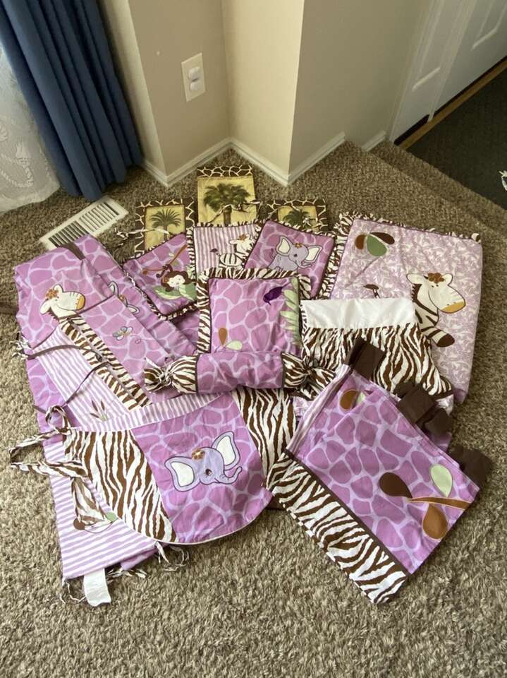 Deluxe Nursery Room & Crib Set