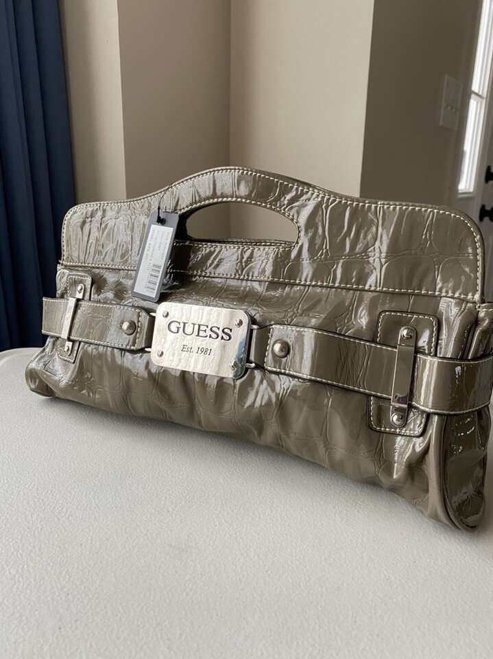 Guess Vintage Pewter Clutch $OBO