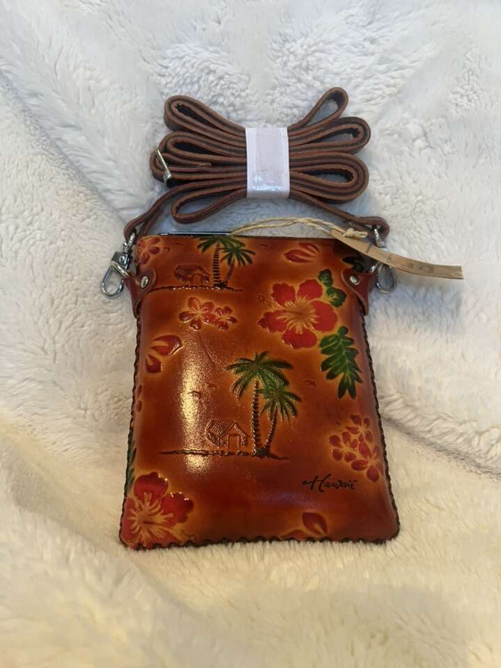 Hawaii Leather Purse/hand Bag