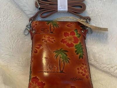 Hawaii Leather Purse/hand Bag
