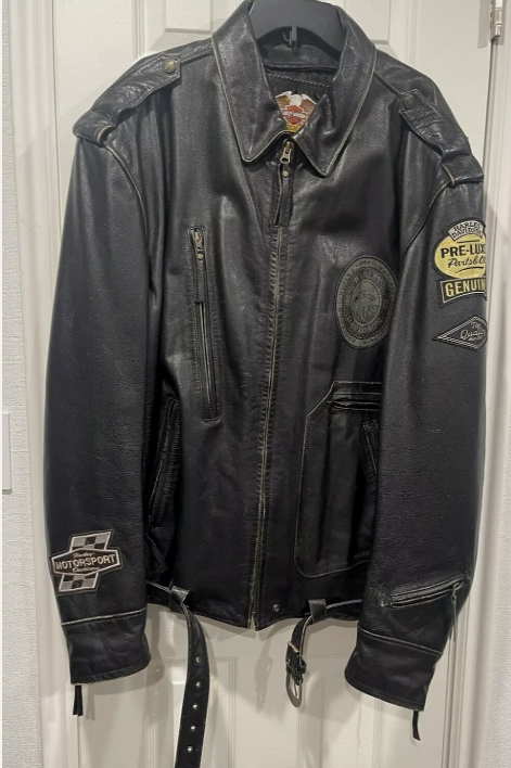 HARLEY DAVIDSON 3XL RARE FIND 97068-04VL ORIGINAL LEATHER WING JACKET