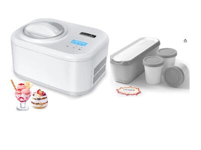 New in Box Kumio Ice Cream Maker & Containers