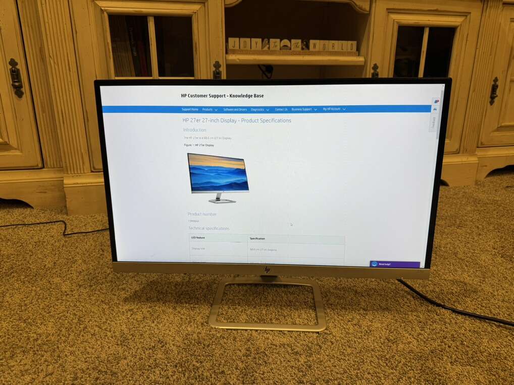 hp 27er 27 inch display