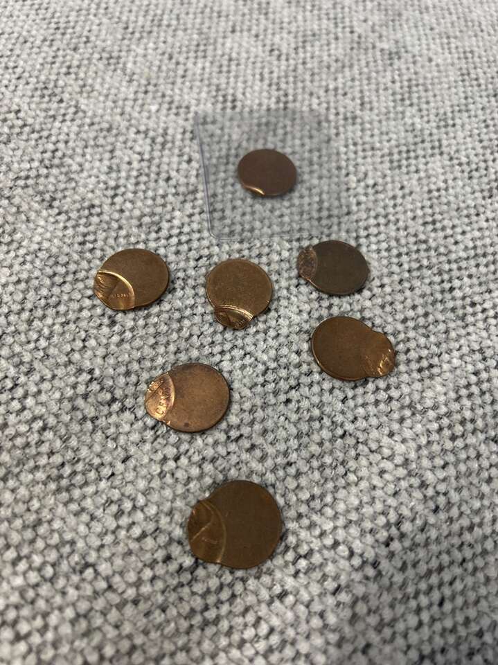 Error Lincoln Cents Off Center Copper Penny Coins