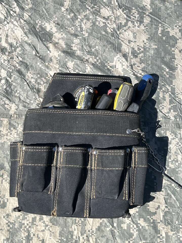 Toll Belt Holder And Tools