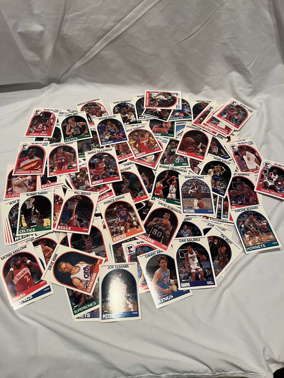 1989-90 NBA Hoops Basketball Card Set (186 Card Lot) ROBINSON ROOKIE, Bird, etc.