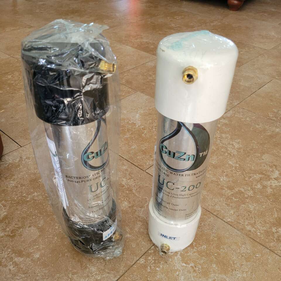 New sealed CuZn UC-200 water filter
