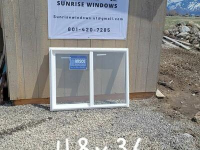 48 wide x 36 high double pane vinyl window