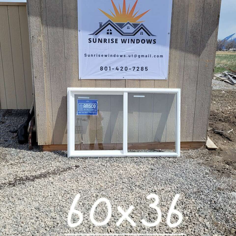 60 wide x 36 high double pane vinyl window