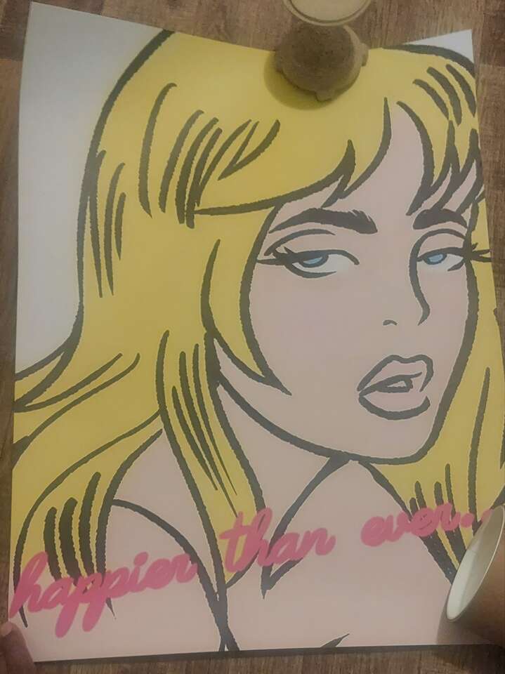 NEW - Billie Eilish  - Au Revoir - Happier Than Ever Cover - Official Exclusive Poster