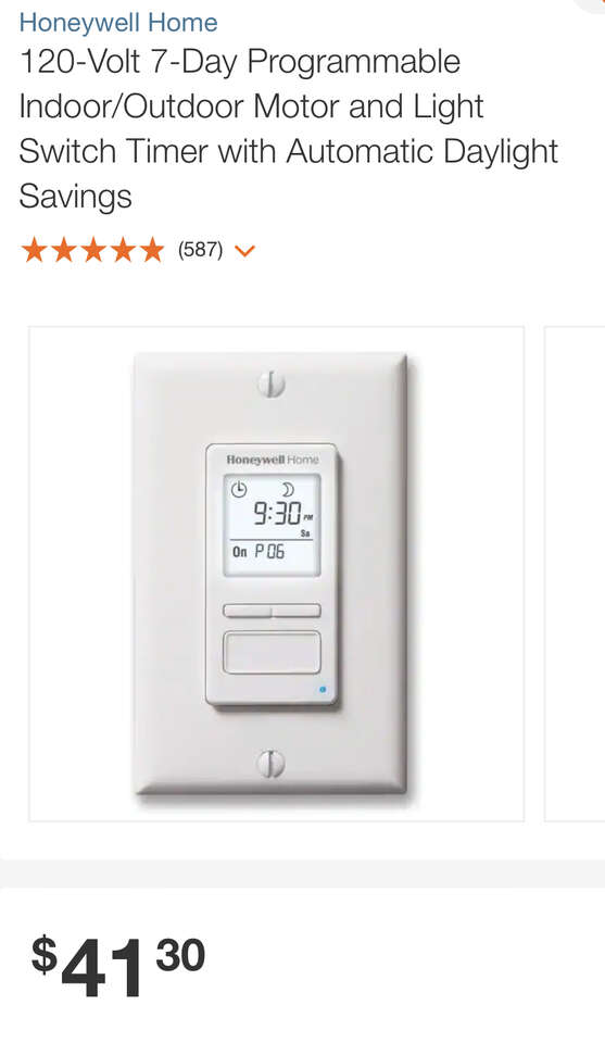 New Honeywell 7 Day Programmable Switch Timer