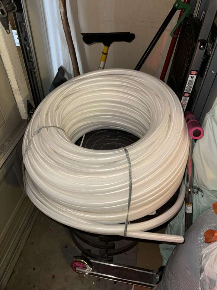 PVC Vinyl Tubing, Braided, FDA Grade - 1/2in x 150