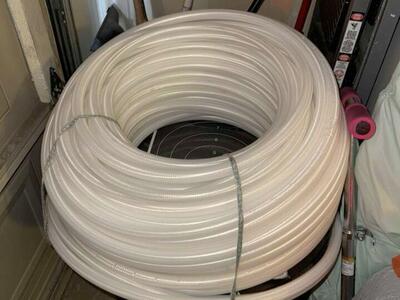 PVC Vinyl Tubing, Braided, FDA Grade - 1/2in x 150