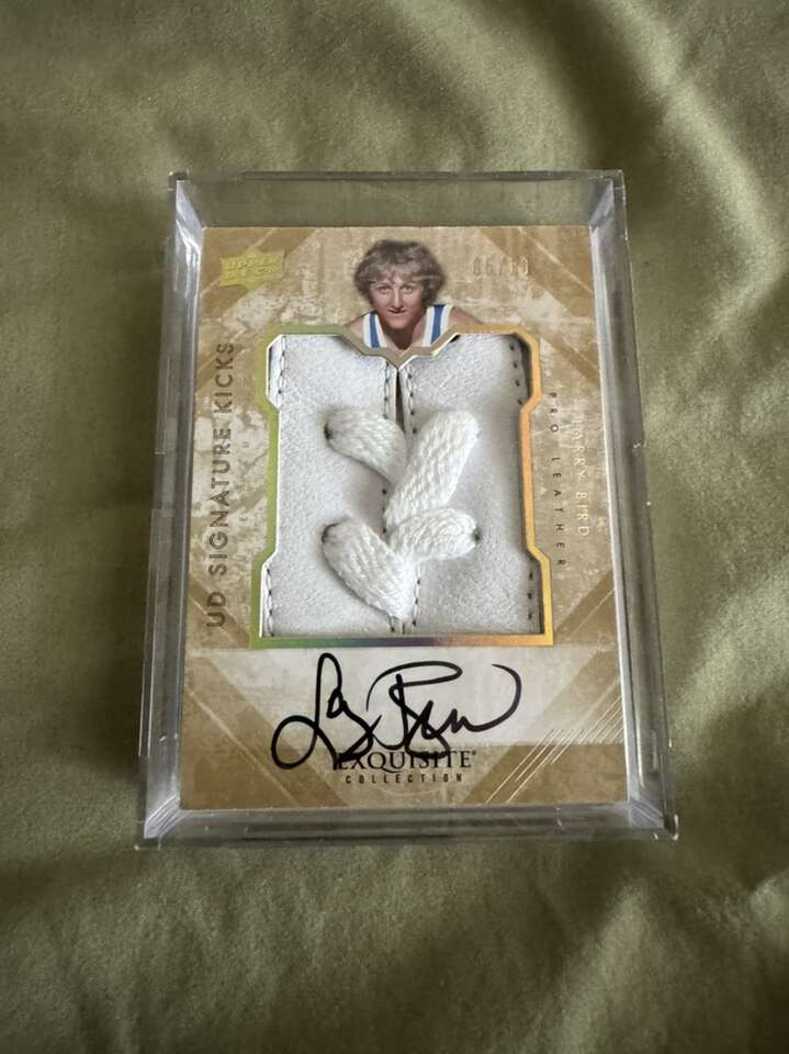 Celtics Larry Bird Exq Jumbo Shoe Patch Auto 6/10