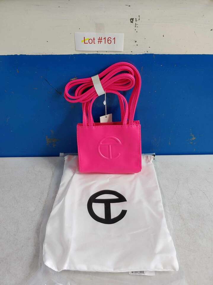 Telfar Small Pink Purse w/ Shoulder Strap