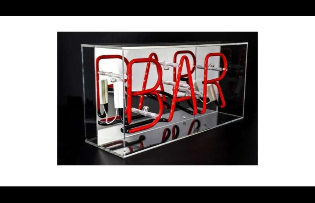 Locomocean BAR Acrylic Box Neon Light - Red