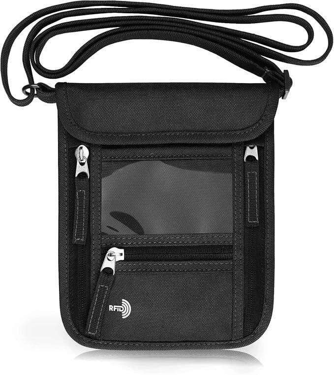 Passport Holder Neck Pouch Travel Wallet