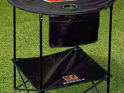 NFL Cincinnati Bengals Tailgate Table w/ Shelf
