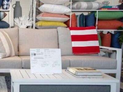 Yardbird – Luna Coffee Table – Slate & White