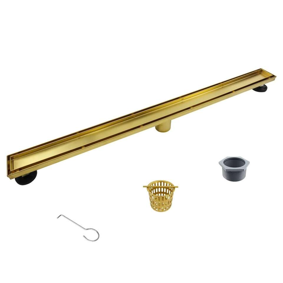 Linear Showwr Drain - 36 Inch Brushed Gold