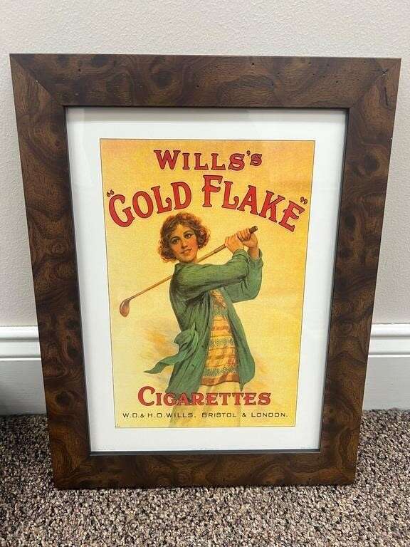 Will's Gold Flake Cigarettes - Framed Print