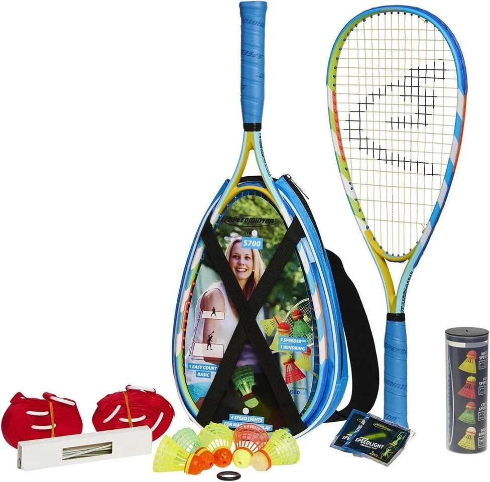 Speedminton S700 Set - 2 Rackets 5 Speeders