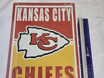 Kansas City Chiefs Metal Sign