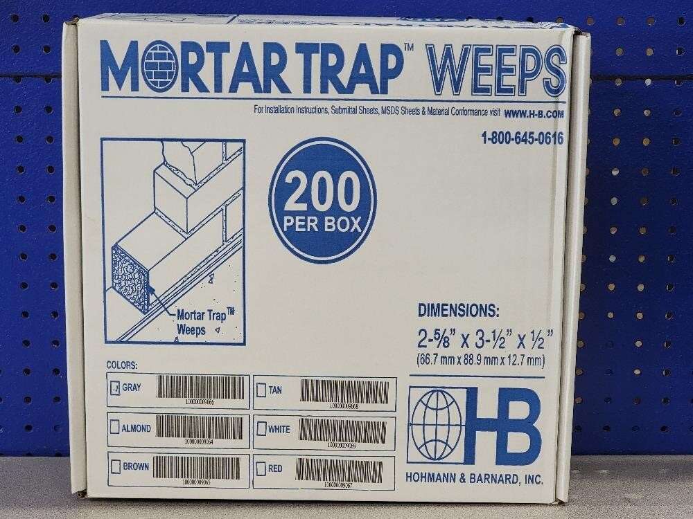 200pc Mortar Trap Weeps 2-5/8 x 3-1/2 x 1/2