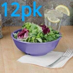 12pk Purple 32 oz. Melamine Salad Bowl