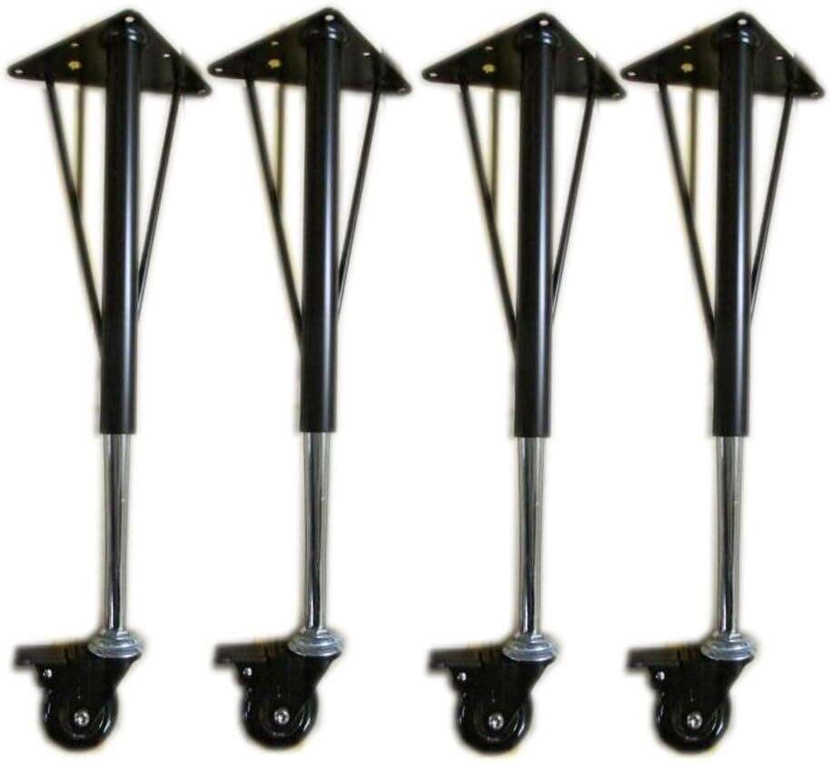 Heavy Duty Adjustable Legs With Casters Set of 4