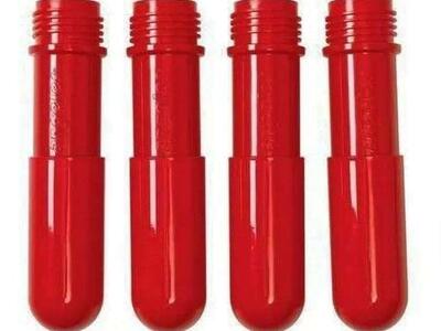 BaseLine Table Legs 4-Pack Candy Apple Red 12in