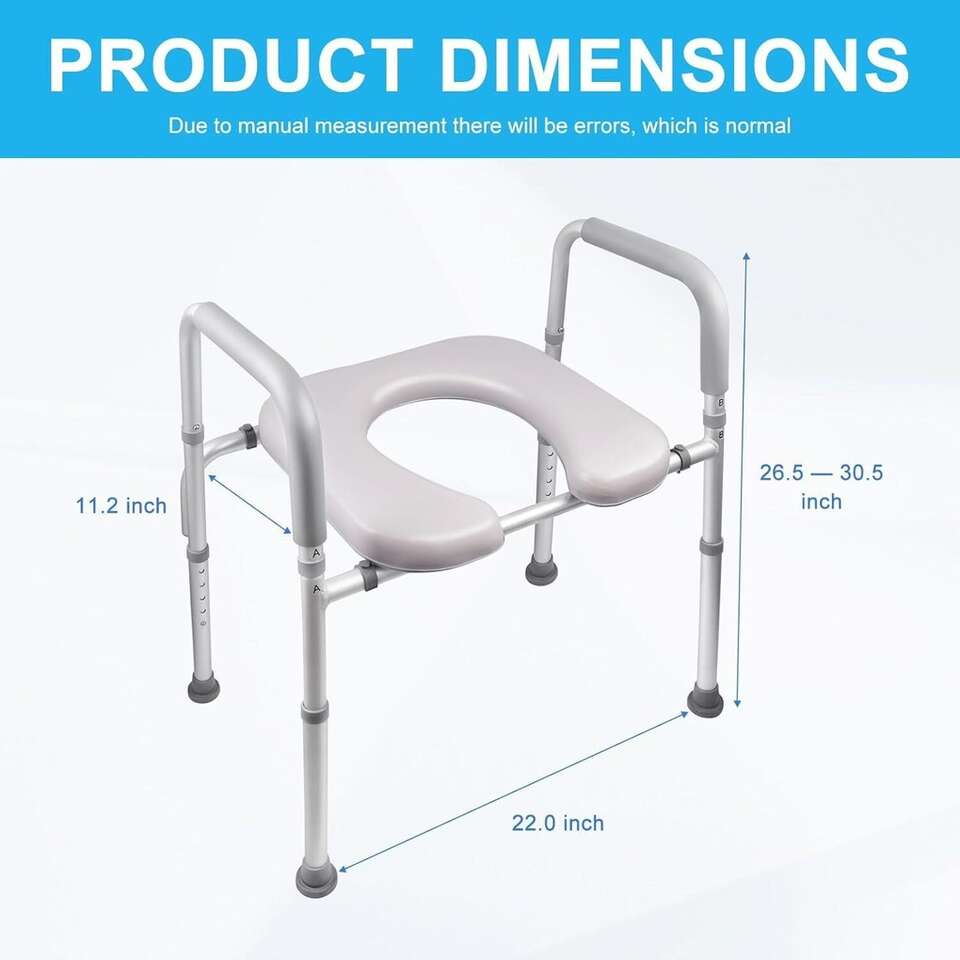 Toilet Seat Riser 300lb Capacity