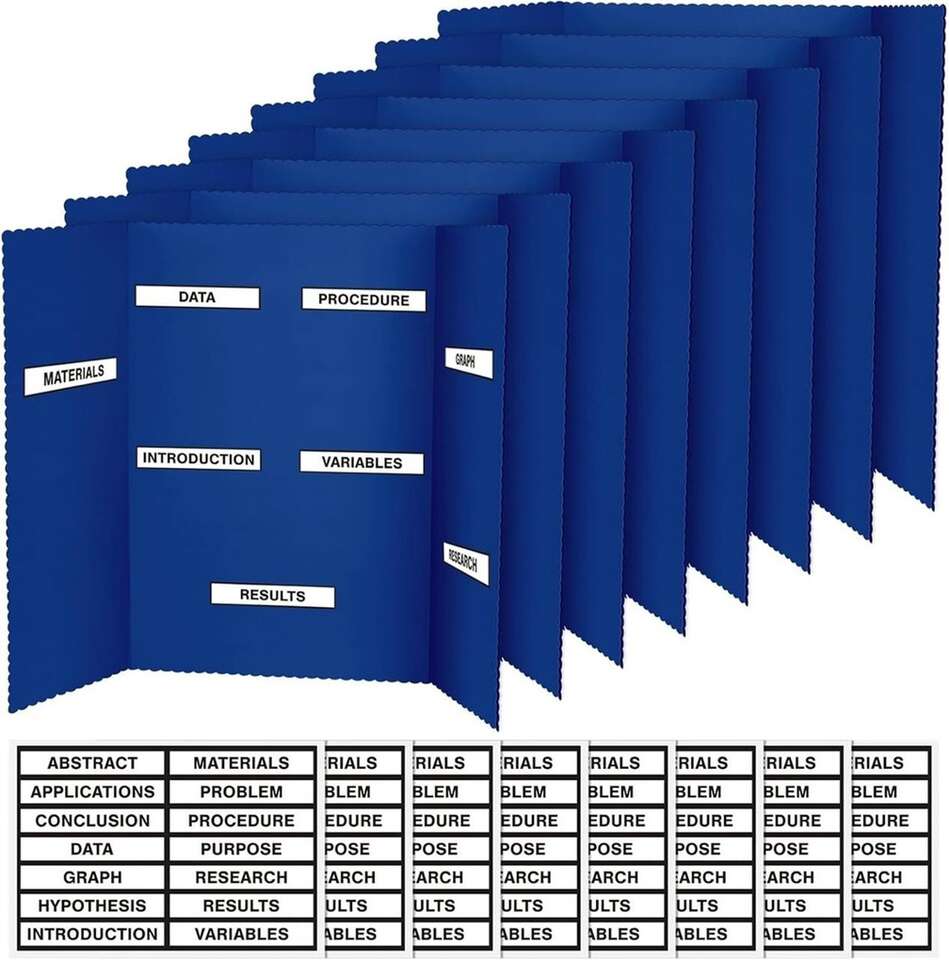 Crtiin 8 Pcs Trifold Poster Board (35.5 x 44)
